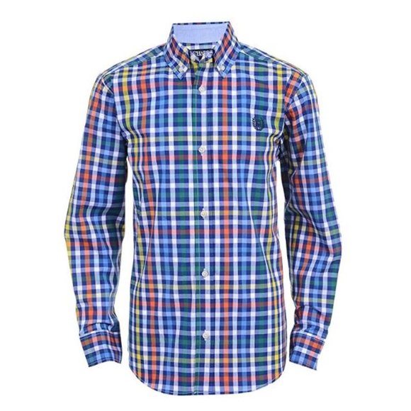 Chaps Boys' Long Sleeve Plaid Button-Down Shirt - Picture 1 of 1